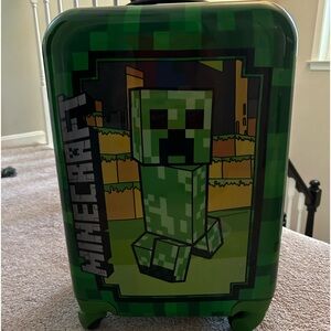 Gently used Minecraft suitcase Kids ABS hard shell.